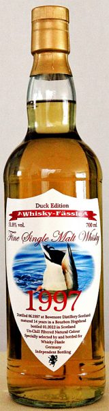 Bowmore 1997-2012 14y Whisky-Fässle – Duck Edition 51.8% Bourbon Hogshead