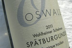 Etikett 2011 Wahlheimer Schelmen Spätburgunder Barrique trocken | Weingut Oswald
