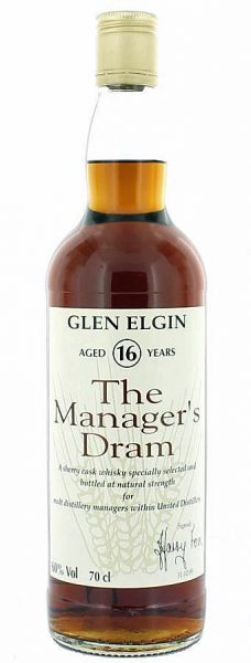 Glen Elgin 16y 1993 Manager’s Dram, for friends & staff only, sherry cask – 60%