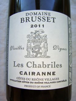 2011 Les Chabri­les Vieil­les Vig­nes, Domaine Brusset