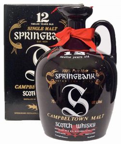 Springbank 12y ~1970er 100% Pure Malt Ceramic Jug black 75cl - 46%