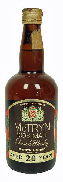 McTRYN 20y ~1970er 100% Malt Scotch Whisky bottled in London – 75°proof, 43%
