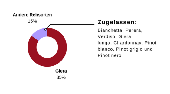 Prosecco Grafik Rebsorte Glera